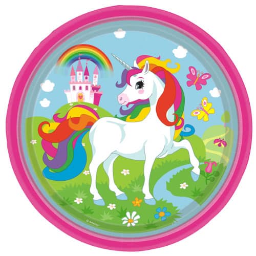 unicorn-round-paper-plate-23cm-product-image