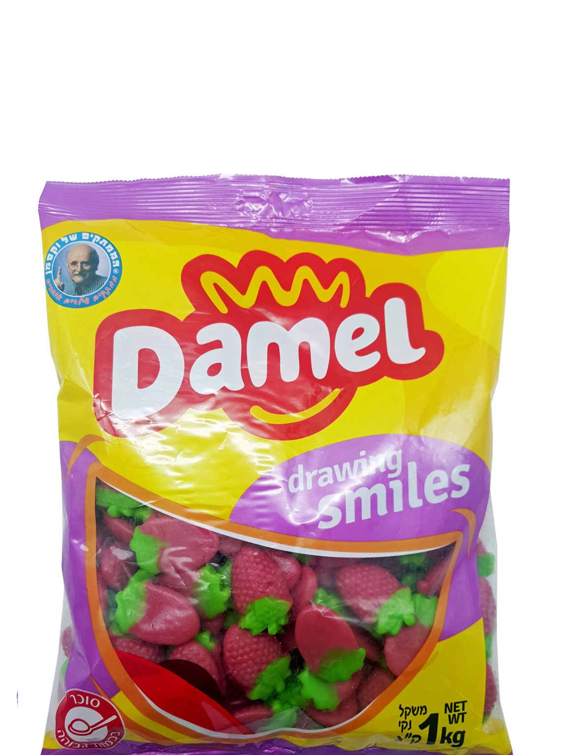 ג'לי בטעם פטל צורת תות